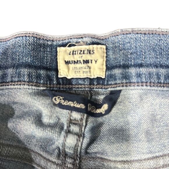 COH CITIZENS OF HUMANITY Premium Vintage Rocket Crop High Rise Skinny Jeans Dist - Picture 4 of 12